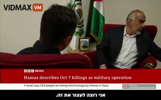 Hamas Leader Says, With A Straight Face, That Their Fighters Never Intended On Killing Civilians On Oct 7th, Walks Out Of The Interview When Called Out