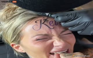 Absolute Genius Got Her Boyfriend's Name Tattooed On Her Forehead