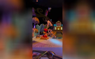 Naked Dude Tweaking On Something Jumps Into The 'It's A Small World' Ride At Disneyland