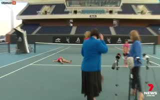 Young Up And Coming Tennis Star Collapses During Live News Segment 