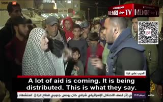 Gazens Say Hamas Is Stealing All The Food And Aid For Themselves, Interviewer Sounds Like A Hamas Thug