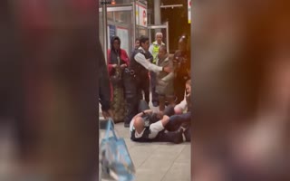 The British Police Are A Joke As This Goofy Wrestling Match Of An Arrest Shows