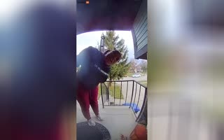 This Porch Pirate Is Such A Sociopath, She Leaves A Gleeful Message To The Ring Cam