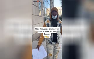 Scornful Ex Takes Her Man To Court, Gets Judge To Make Him Pay 1200 Per WEEK In Child Support And Less Time With The Child