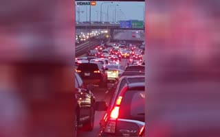 Pro-Hamas Terrorists Blockade The Highway To Chicago O’Hare International Airport on Christmas Eve