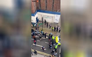 BREAKING: Eritrean Migrants Attack A London Police Station, Total Chaos In The Streets
