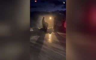 Over 100 Fisherman Get Stranded On A Sheet Of Ice That Broke Off And Floated Into Minnesota Lake