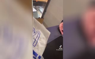 LOW-IQ Leftist Complains To McDonald's Employee Because The McChicken Wrapper Is Blue And White, Claims it's In Support Of Israel