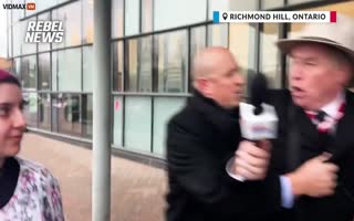 Canada Goes Full Communist After Cop Deliberately Walks Into Conservative Journalist, Then Arrests Him For Assault