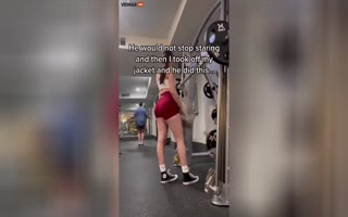 Level 1000 Narcissist Thinks Guy Jumping Rope At Gym Is Faking It Just To Be Near Her And Check Her Out 