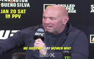 Dana White Puts A Triggered Liberal Reporter In His Place After Sean Strickland's Comments About Gays