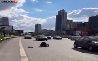 Why Is Mohammed Praying In The Middle Of The Highway?
