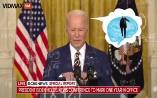 And Now, Over 2 Hours Of Creepy Joe Biden's $hit-For-Brains Word Salad