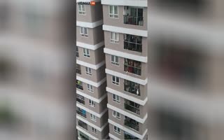 Superhero Citizen Catches Toddler Falling From 12th Story Highrise