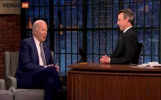 President Sh!t-For-Brains Tries To Make Fun Of Trump's Memory On Late Night Before Completely Losing His Train Of Thought
