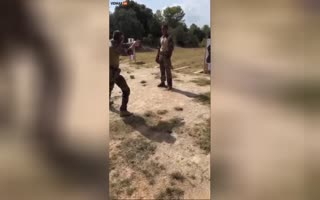 French Soldier Messes Up His Confidence Drill, Shoots His Fellow Soldier