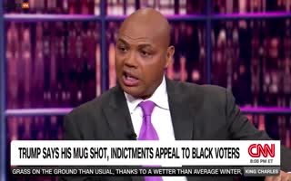 Charles Barkley Says He'll Bunch An Black Person In The Face For Supporting Trump With A Trump Mugshot Shirt