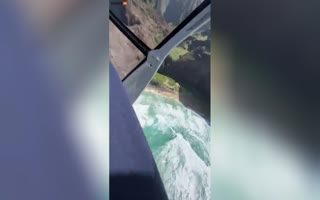 Wild Video Shows Helicopter Crashing On Honopu Beach in Hawaii