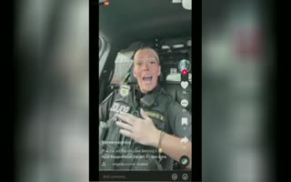 Nasty Female Cop From Washington Got Suspended After This TikTok Video