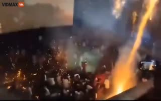 Watch As Some Morons Set Off Fireworks In The Middle Of A Crowded Theory