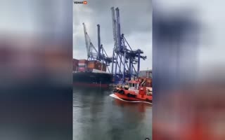 Giant Conainer Ship With The Worst Captain In The World Destroys A Port In Turkey