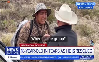 Illegal Migrant Cries To Texas Sheriff After He Had To Escape The Cartel And Was Abandoned In The Desert By Smuggler 