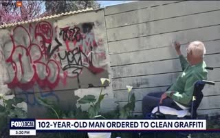 Crime-Infested Oakland Is Going After A 102 Year Old Wheelchair Bound White Man For Not Cleaning Graffiti On His Property Put There By Thugs