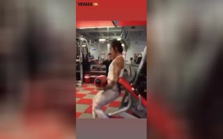 Annoying Chick Trying To Reinvent The Wheel At The Gym Gets Some Karma