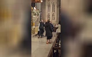 Watch As Pro-Hamas Turds Interrupt Easter Mass At St Patrick's Cathedral