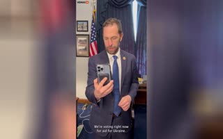 Cringy AF Democrat Senator Jason Crow Facetimes With Ukrainian Soldier As DC Approves Tens Of Billions Of Dollars To Waste On A War Ukraine Can't Win