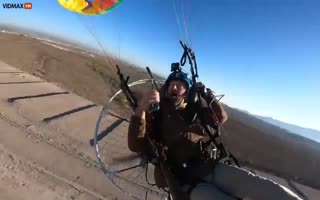 YouTuber Nearly Loses His Life As He Crashes His Paraglider During Livestream