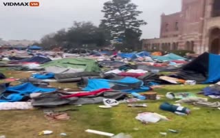 Check Out What The UCLA Campus Looks Like After The Communist Twats Who Claim To Be Environmentalists Destroyed It 