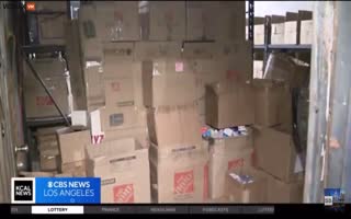 Police In Lawless Los Angeles Find An Entire Warehouse Full Of Stolen Items Worth Hundreds Of Thousands Of Dollars