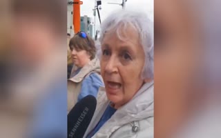 Irish Grandma Shows Up To Massive Anti-Migrant Protests In Ireland, Says She Doesn't Want Her Country To Become An Islamic Stronghold