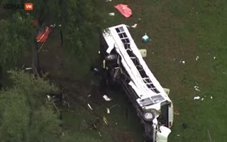 Bus Carrying Migrants In Florida Crashes Killing 8 And Injuring 40
