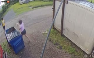Woman Arrested After Being Caught On Cam Tossing Two Puppies Into The Trash