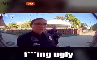 Homeowner With A Wild Hair In Her Ass Knows How To Handle Cops