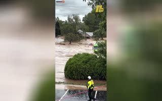 An Entire Home Gets Washed Away In North Carolina During Tropical Storm Helene