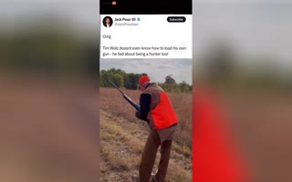 Tim Walz Took The Media Out Hunting With Him, Turns Out, He Doesn't Even Know How To Load A Shotgun