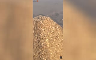 Insane Video Shows A Doggo Hanging Out At The Very Top Of The Great Pyramid In Egypt