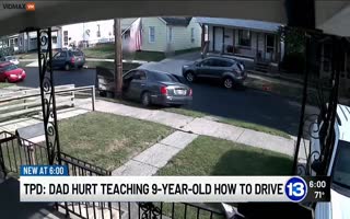 Drunk Dad Gets Dragged By His Car While Trying To Teach His 9-Year-Old To Drive