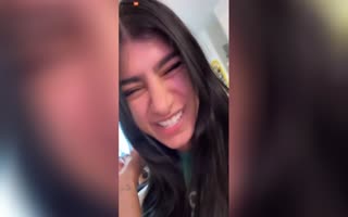 Disgusting Porn Whore, Mia Khalifa Wishes American Soldiers Get PTSD And Break Their Brains During Active Duty